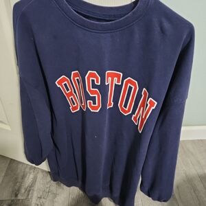 Navy Boston Sweatshirt